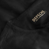 Depeche leather wear Smuk cardigan/ skindjakke i blød kvalitet Jackets 099 Black (Nero)