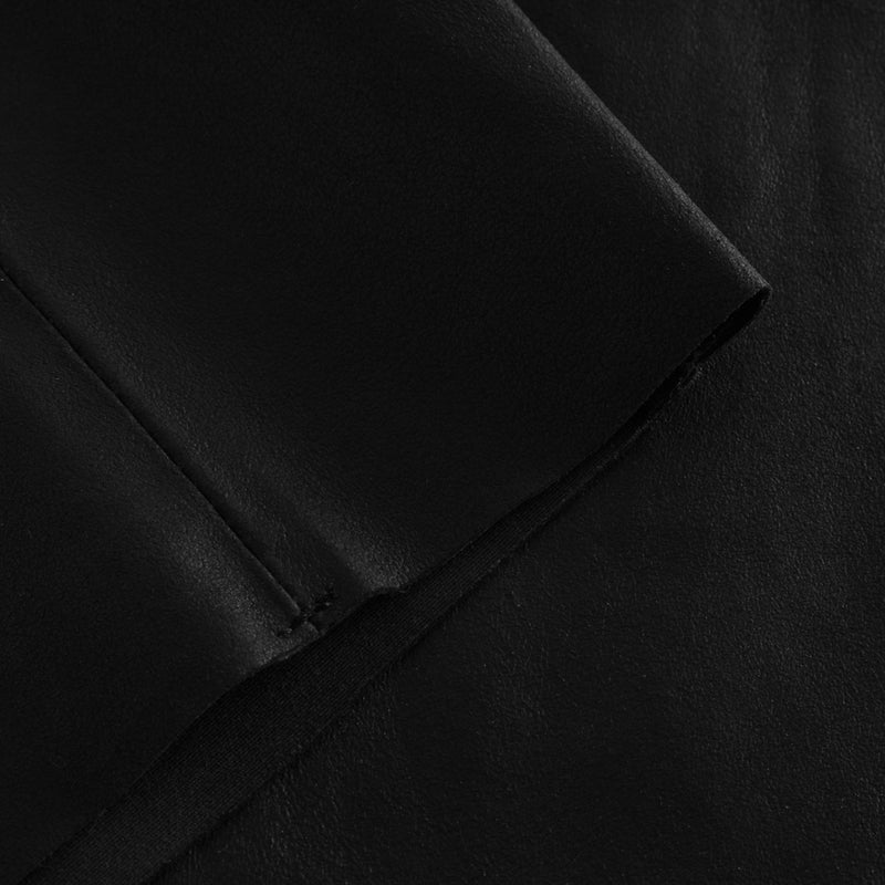 Depeche leather wear Smuk musthave lædernederdel med stræk Skirts 099 Black (Nero)
