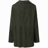 Depeche leather wear Smuk oversized ruskinds blazer Jackets 122 Forest green