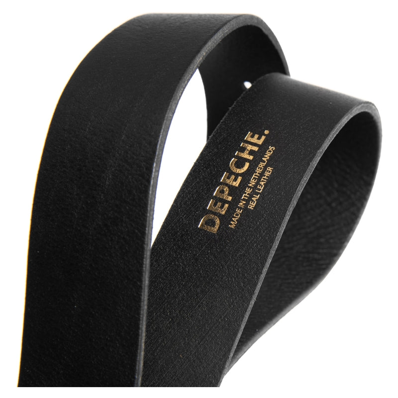 DEPECHE Smukt læderbælte i en blød kvalitet Belts 099 Black (Nero)