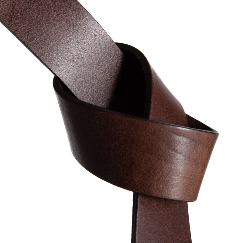 DEPECHE Smukt læderbælte i en blød kvalitet Belts 161 Dark brown