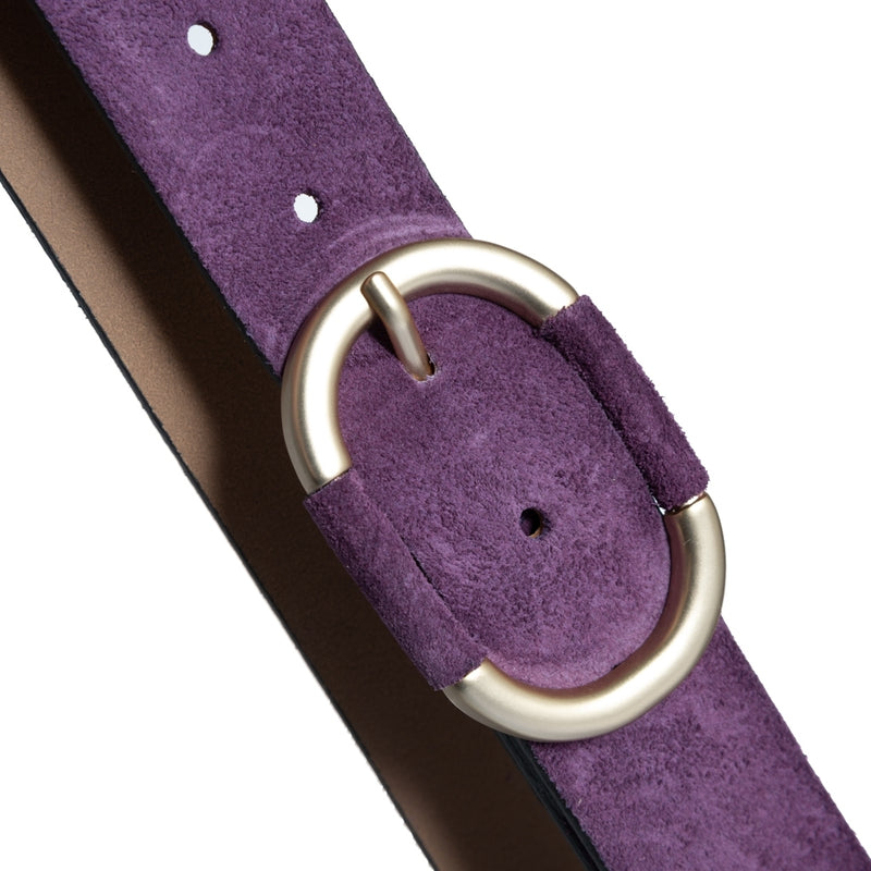 DEPECHE Smukt læderbælte i flot kvalitet Belts 125 Purple