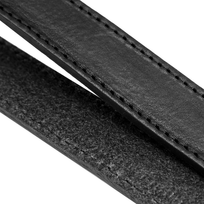 DEPECHE Smukt læderbælte med kæde detalje Belts 099 Black (Nero)