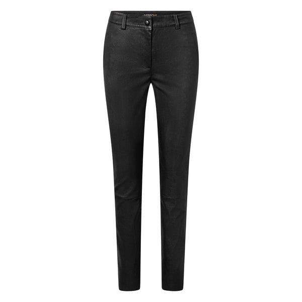 Depeche leather wear Læderbukser i blød stræk kvalitet Pants 099 Black (Nero)
