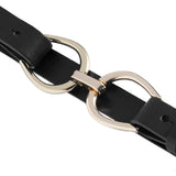 DEPECHE Talje læderbælte med smuk metallukning Belts 190 Black / Gold