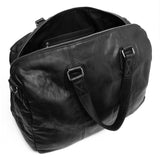 DEPECHE Weekend taske i blødt skind og tidsløst design Weekend Bag 099 Black (Nero)