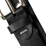 DEPECHE Cool læderbælte dekoreret med store eyelets Belt 097 Gold