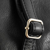 DEPECHE Lille skindtaske med guldfarvede detaljer Small bag / Clutch 099 Black