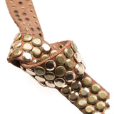 DEPECHE Smukt og cool læderbælte Belt 153 Cognac/Brass